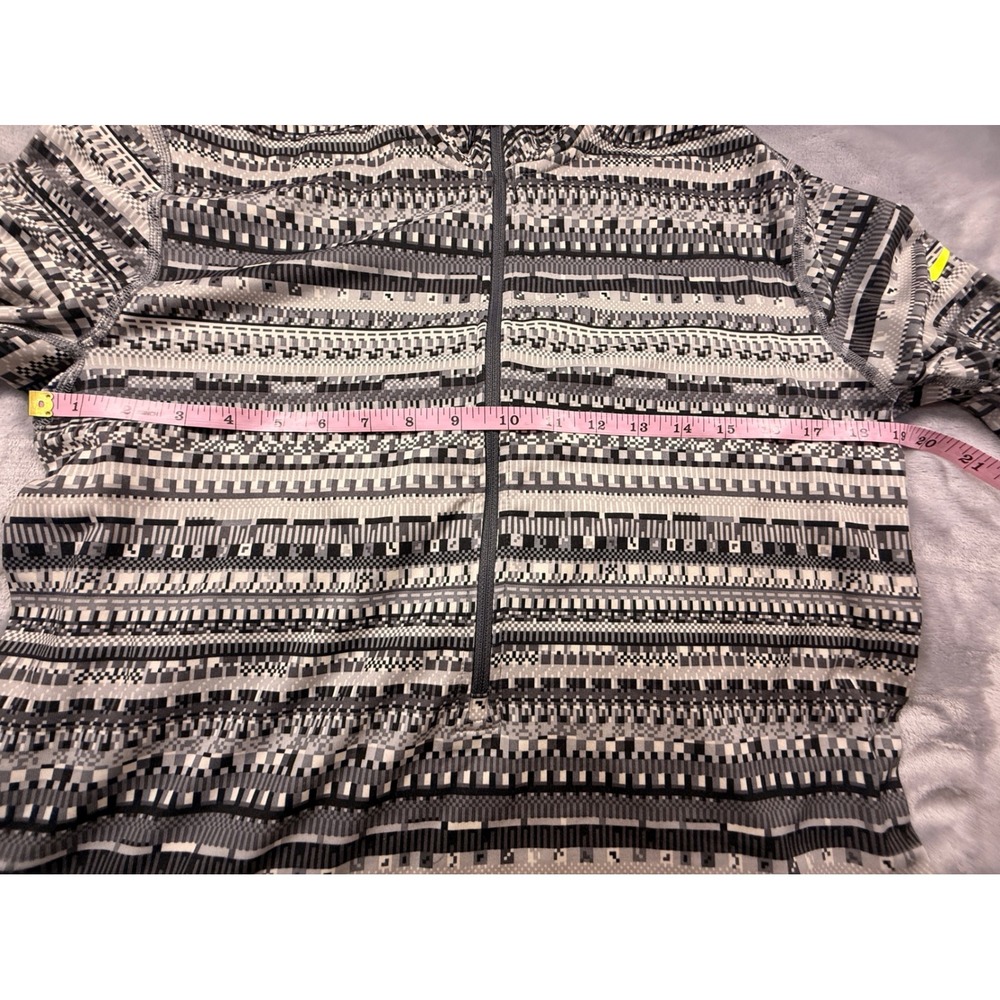 Nike Pro Dri-FIT Women XL Quarter Zip Pullover Geometric Pixel Print A16‎ - Picture 3 of 8